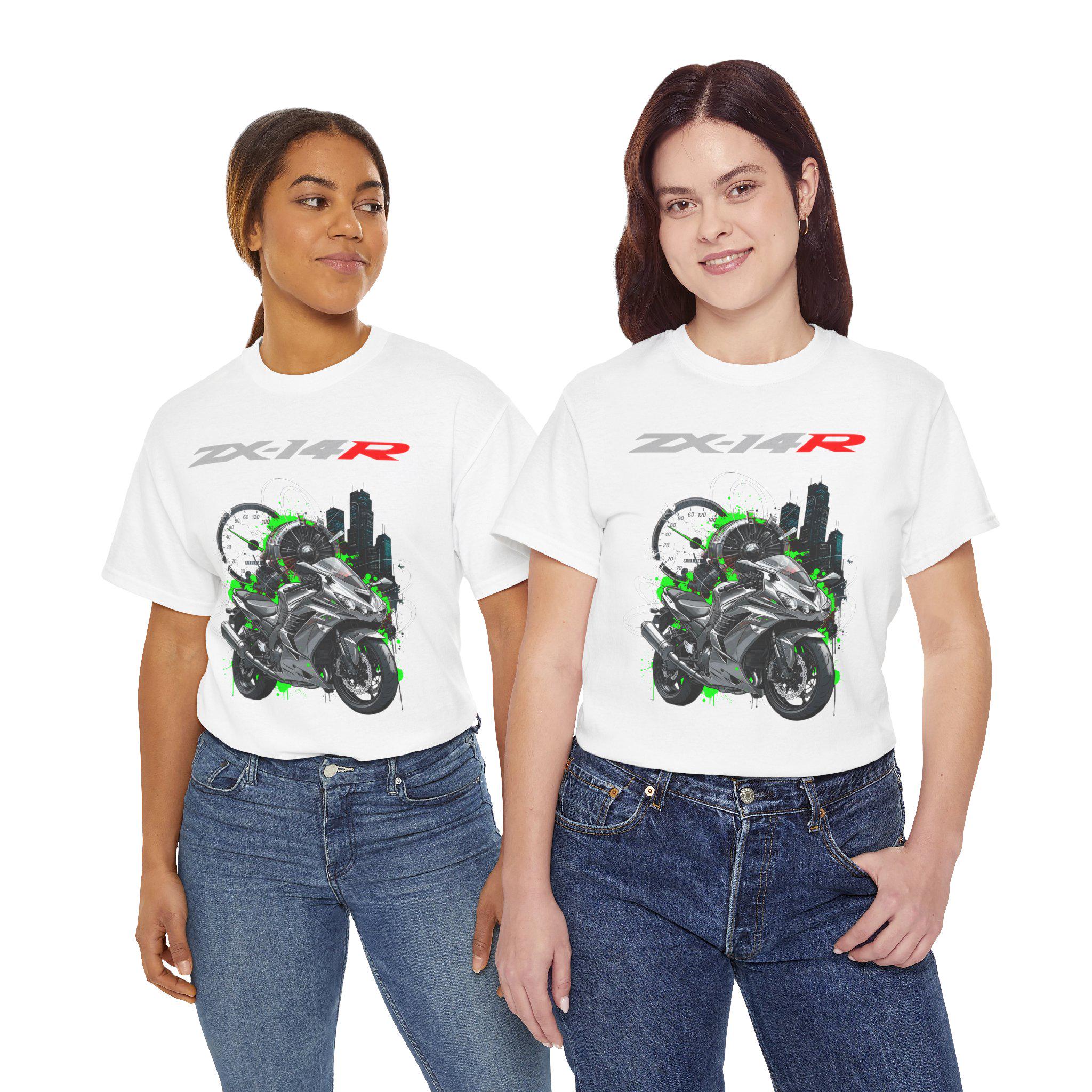 Ninja ZX-14R T Shirt the King of Speed Motorcycle Tee for Biker