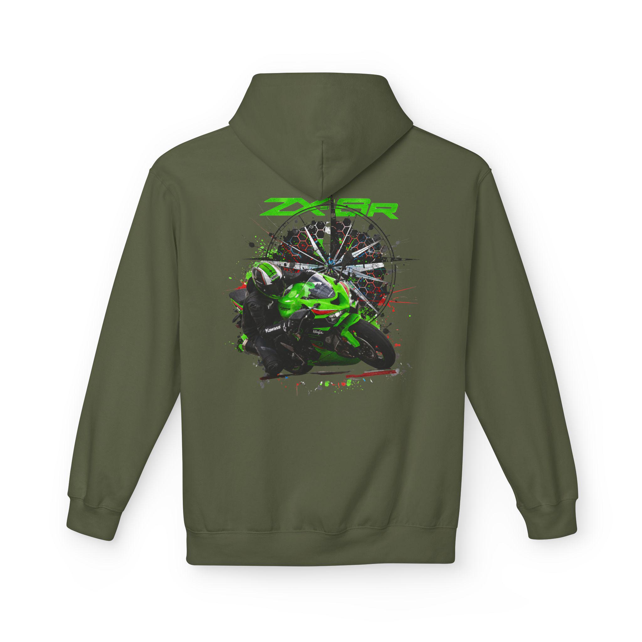Ninja ZX6R Hoodie, 636 Biker Gift, Supersport Pullover, Ninja
