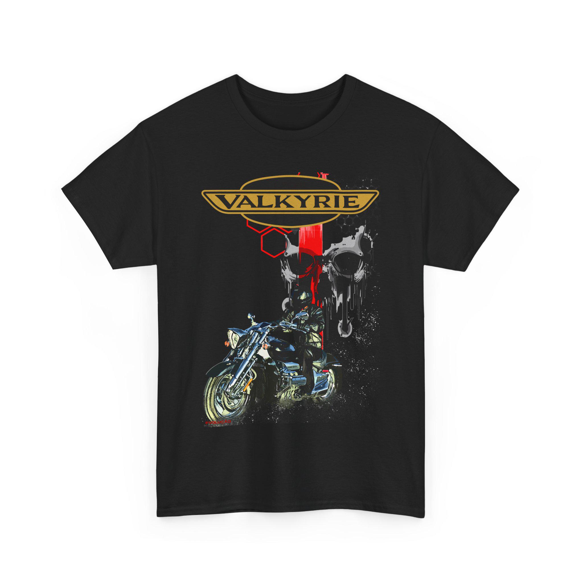 Valkyrie T Shirt F6C Power Cruiser Motorcycle Tee Flat Six Engine