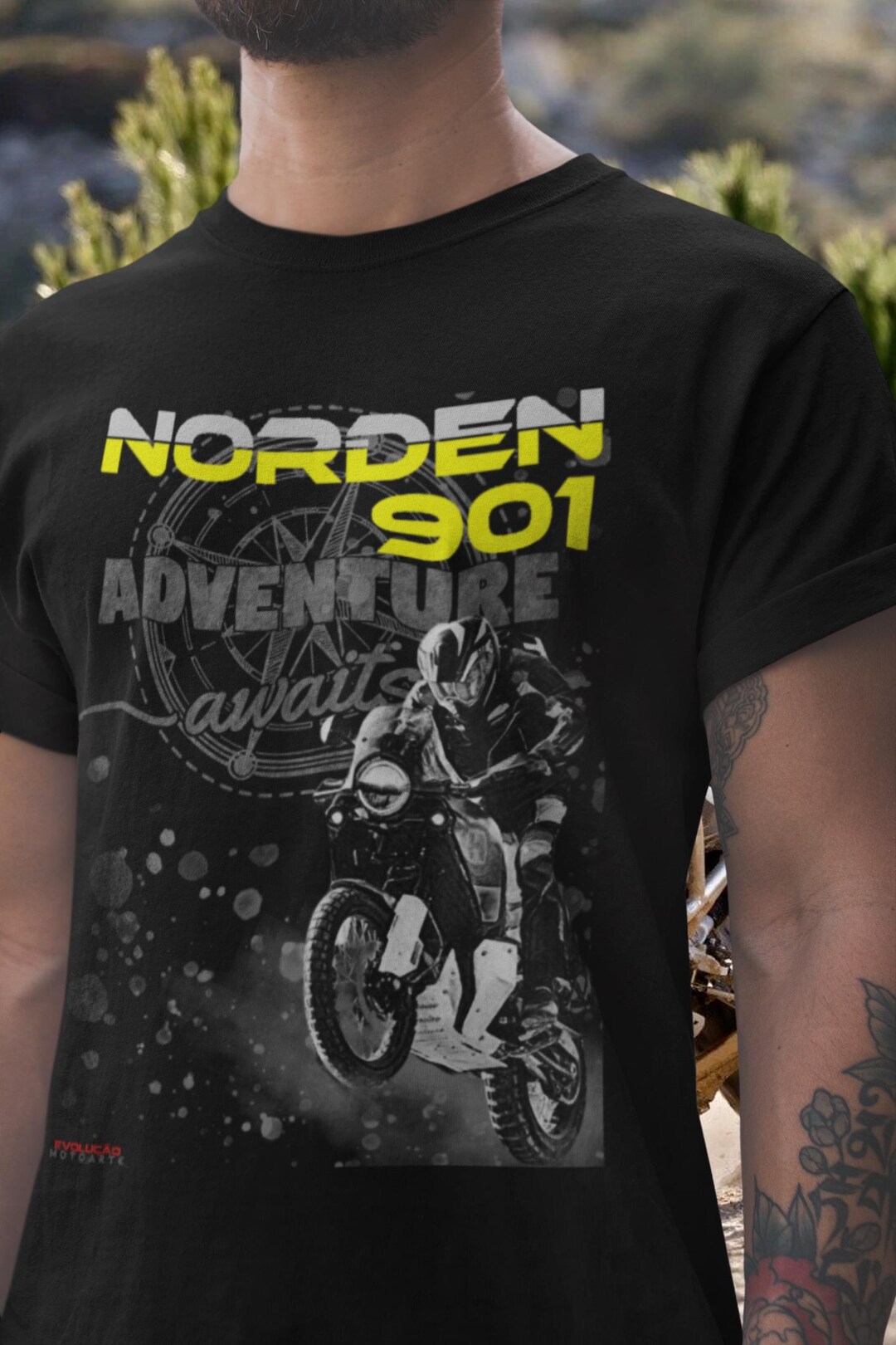 Norden 901 T Shirt for Adventure Riders Motorcycle Gift for Bikers ADV ...