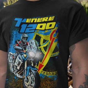 Yamaha Super Ténéré 1200 T-Shirt Adventure Touring Motorcycle Tee for Bikers Gift for Yamaha Fans XT1200Z Rider Shirt