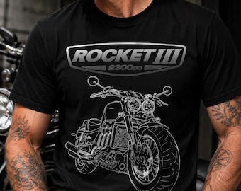 Rocket III 2300 Motorcycle T-Shirt, Original Power Cruiser Gift, 2.3L Inline Triple Tee, Muscle Biker