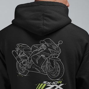 Kawasaki Zx 10 Hoodie - Etsy