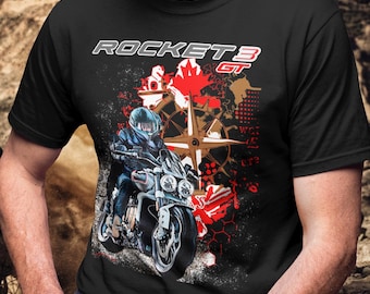 Camiseta Rocket 3 GT, regalo perfecto para motociclistas, aficionados a los muscle cars, ideal para dueños, maridos y motociclistas.