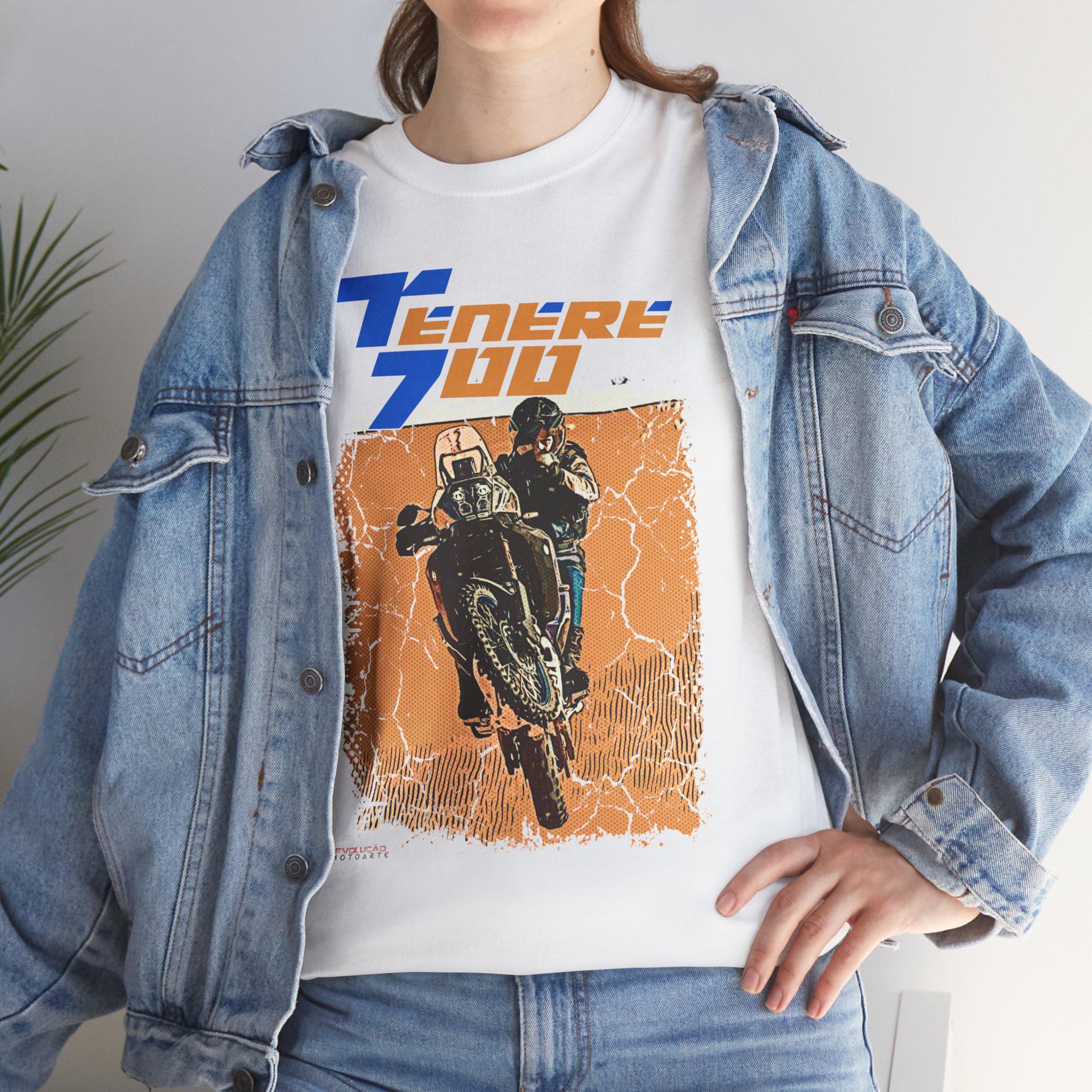 T-Shirt Tenere 700 Pour Motard Adventure - Design Unique Motocycliste - Coton Léger Coupe Classique