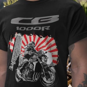 Honda CB 1000R Cafe Racer T Shirt Neo Sports Cafe Motorcycle Tee for Honda Fans Modern Retro Biker Shirt for Riders and Streetwear Lovers