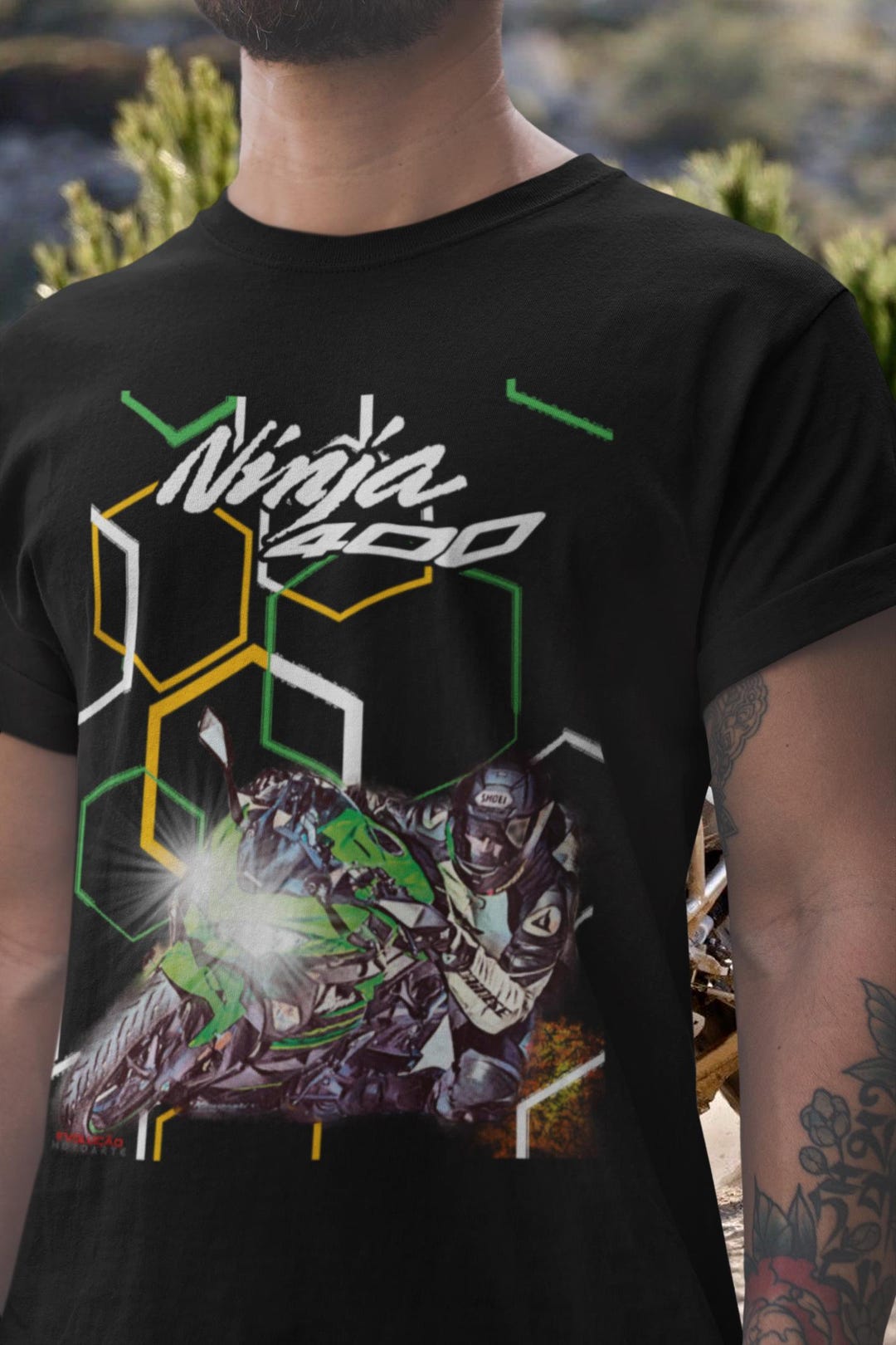 Ninja 400 Tシャツ 軽量 スポーツバイク モーターサイクルTシャツ