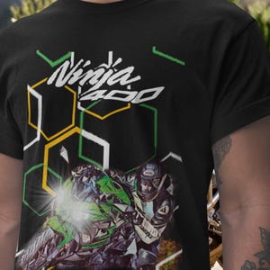 Kawasaki Ninja 400 T Shirt Lightweight Sportbike Motorcycle Tee WorldSSP300 Champion Rider Graphic Top For Kawasaki Fans Racing Gift