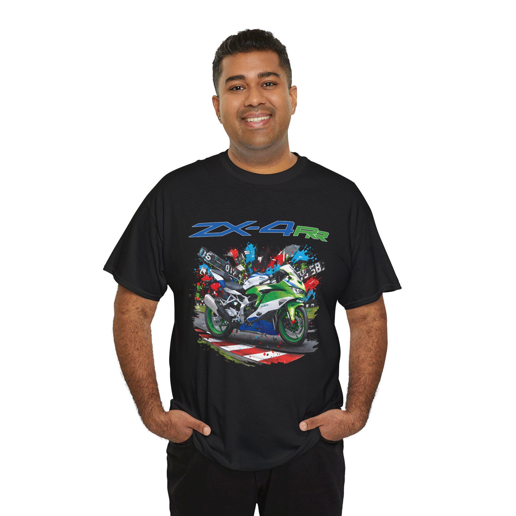 Ninja ZX4RR 40周年記念Tシャツ、ZXR750トリビュートTシャツ、レトロ