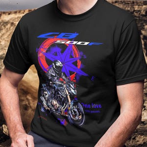 Honda CB500F T-shirt Het perfecte cadeau voor een motorrijder die naakt wil rijden. Motorfiets T-shirt als fantop voor Honda-eigenaren en echtgenoten.