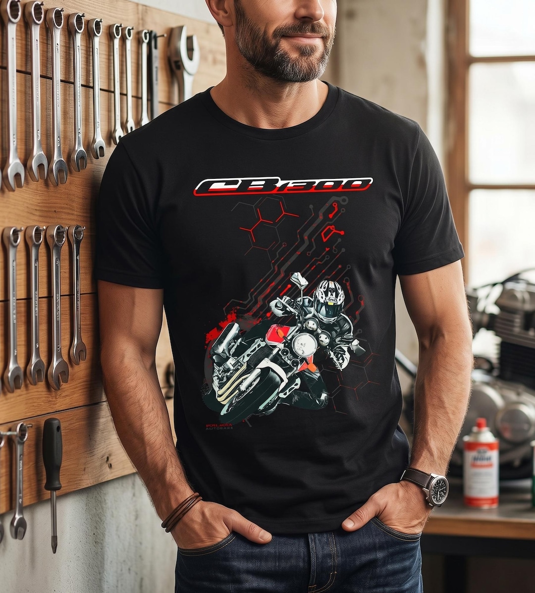 HONDAオフロードシャツ CB1300 T-shirt, Super Four Inline-four Japanese Muscle Bike Biker