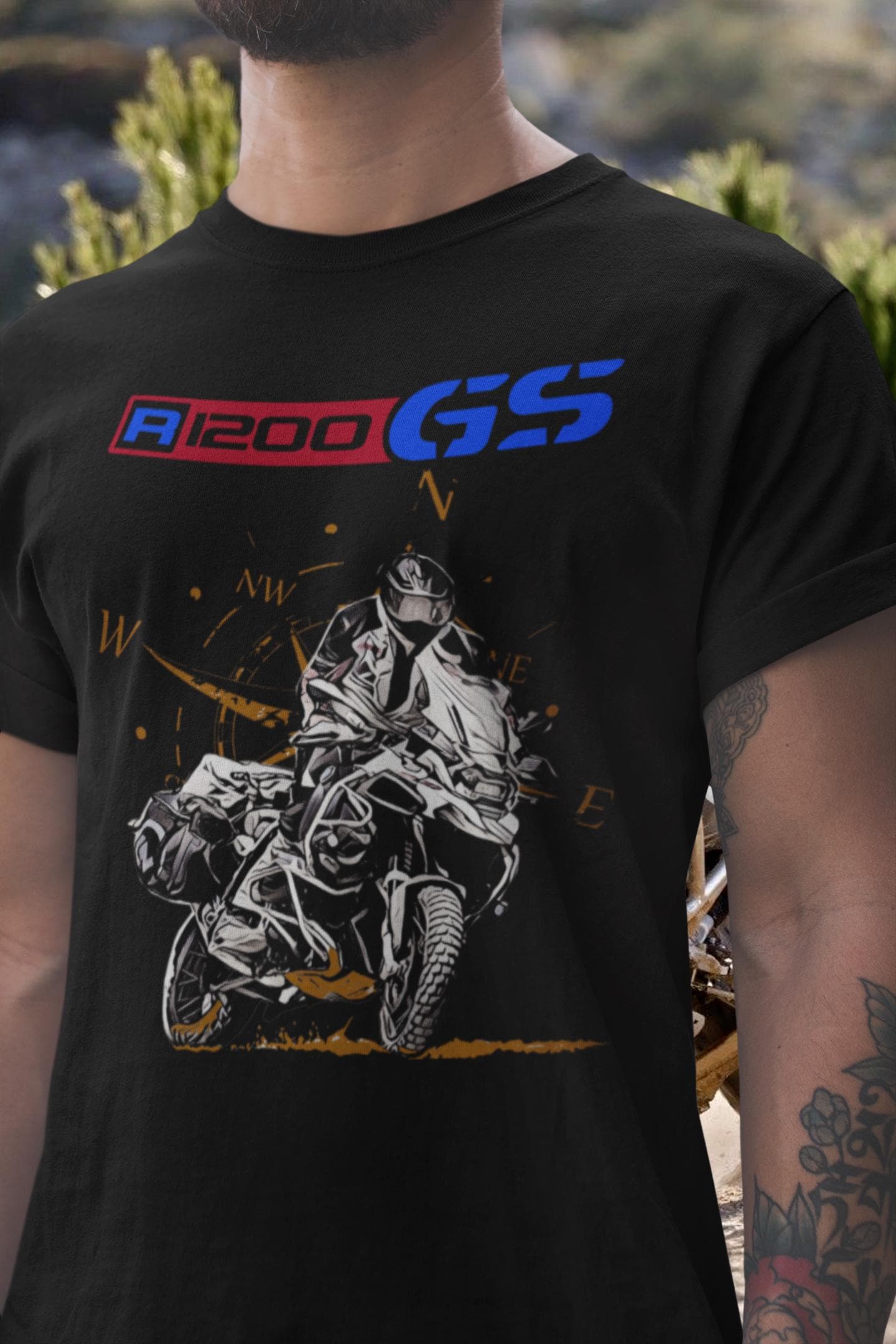  motorrad モトラッド　オフロードシャツ　GS R 1200 GS T Shirt Desert off Road Adventure Motorcycle Tee GSA