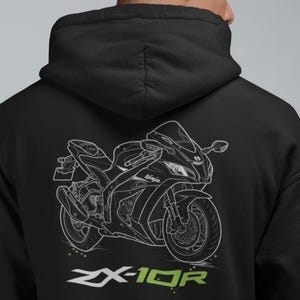 Kawasaki Ninja Zx10r Hoodie - Etsy