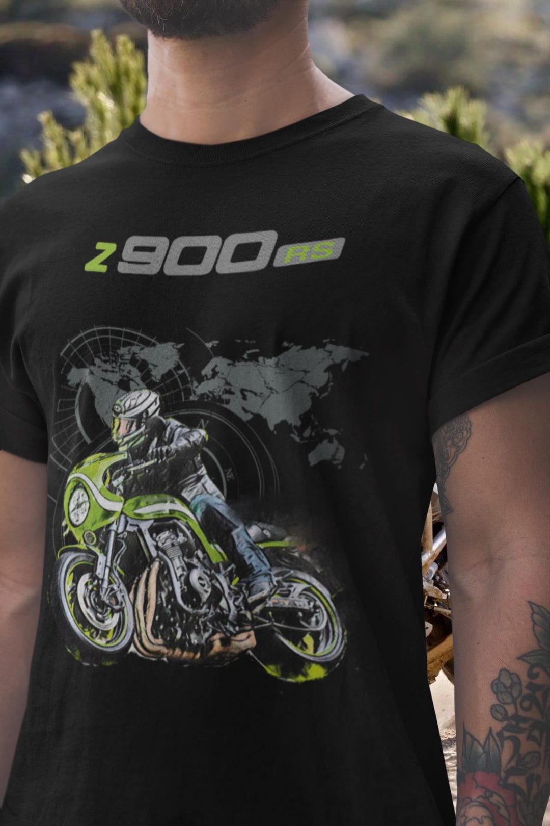 Z900RS Tシャツ スムーズライド モーターサイクルTシャツ 洗練された
