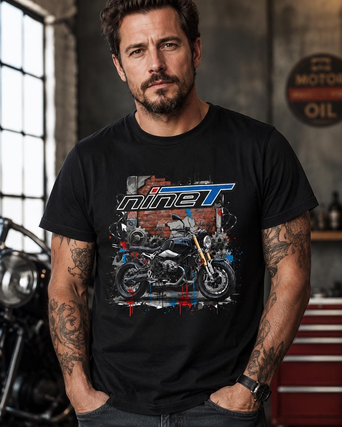 Bmw R Nine T Shirt - Etsy UK