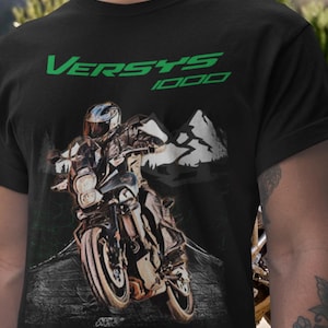 Kawasaki Versys 1000 T Shirt First Gen Original Motorcycle Tee Unique Headlight Rider Top For Kawasaki Fans Inline Four Gift