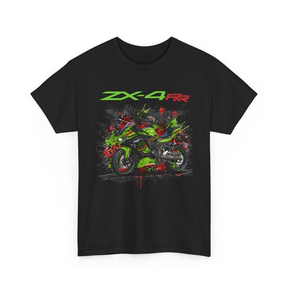 Ninja ZX4RR Tシャツ、400ccインライン4スクリーマーTシャツ、ZX 4