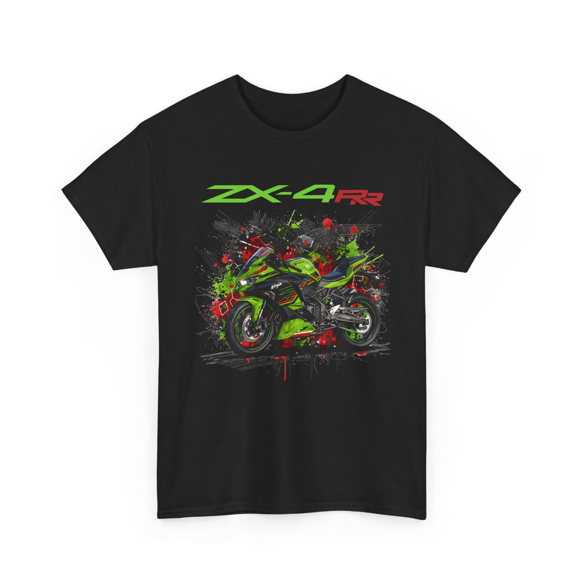 Ninja ZX4RR Tシャツ、400ccインライン4スクリーマーTシャツ、ZX 4
