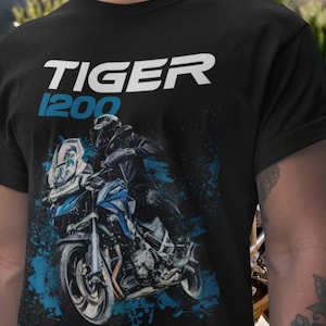 Triumph Tiger 1200 T Shirt The Ultimate Big Trail Motorcycle Tee Adventure King Rider Top For Triumph Fans Triple Engine Gift