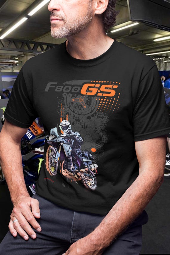 F 800 GS Tシャツ トレイルコンカラー モーターサイクルTシャツ オフ 