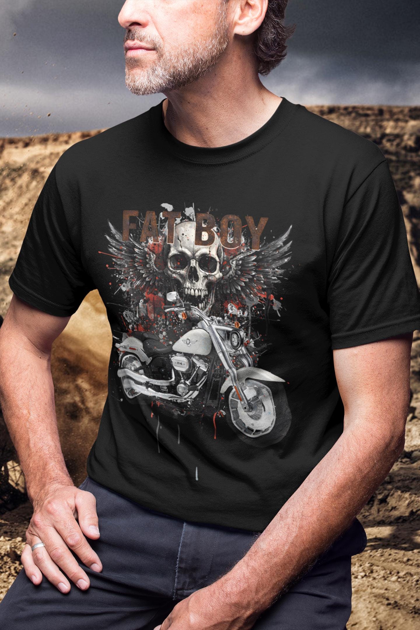 Harley Davidson Fatboy Shirt - Etsy