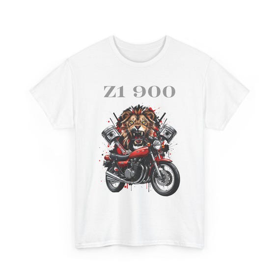 70s 総柄　モーターサイクルTシャツ　ネイビーヴィンテージ Z1 900 Tシャツ オリジナル スーパーバイク キング モーターサイクルT