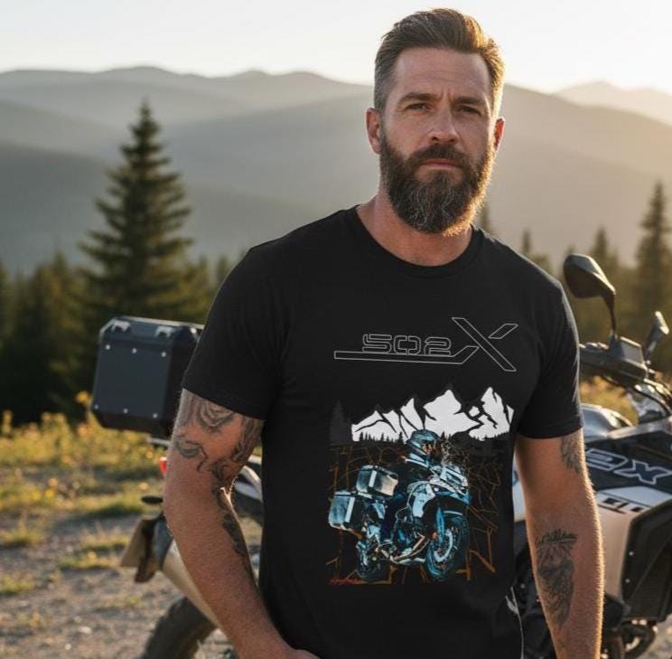 Benelli TRK 502X Adventure Motorcycle T Shirt for Dual Sport