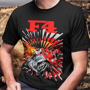 MV Agusta F4 T Shirt The Rebirth of a Legend Motorcycle Tee Italian Superbike Rider Top For MV Agusta Fans Tamburini Art Gift Moto Gift