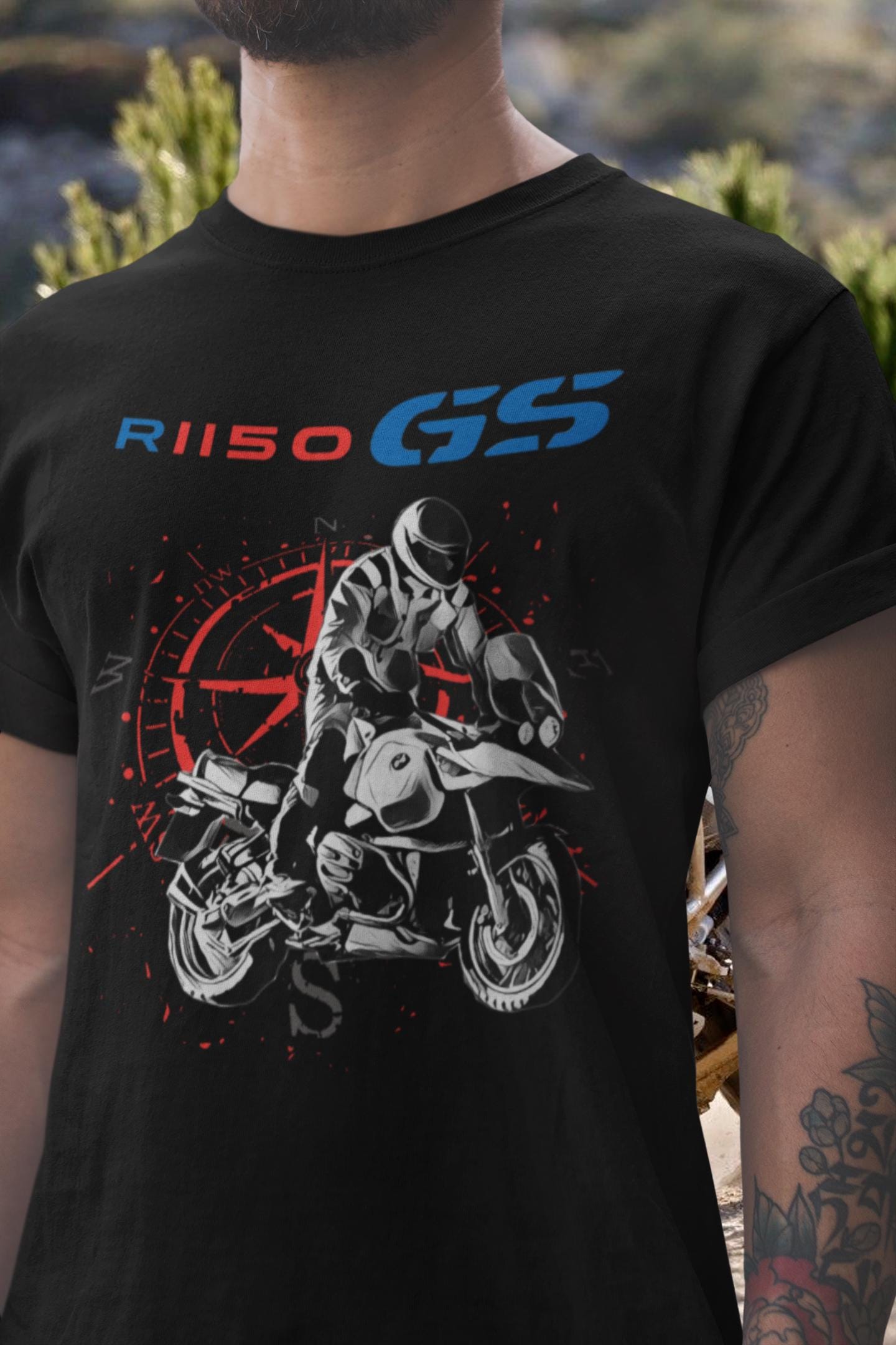 R 1150 GS T Shirt Long Way Round Adventure Motorcycle Tee the
