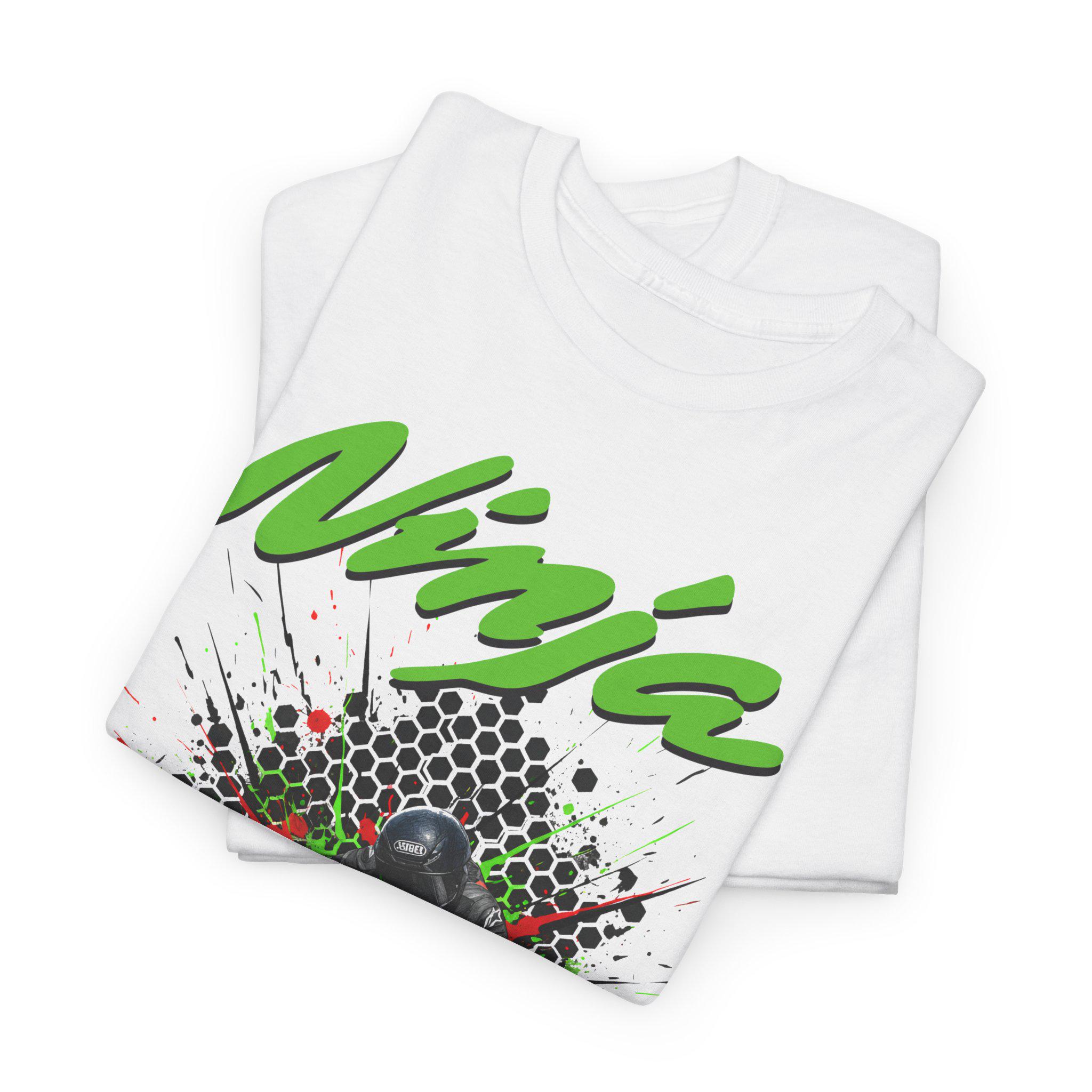 Ninja T Shirt, Team Green Biker Gift, for Men, Japanese Sportbike