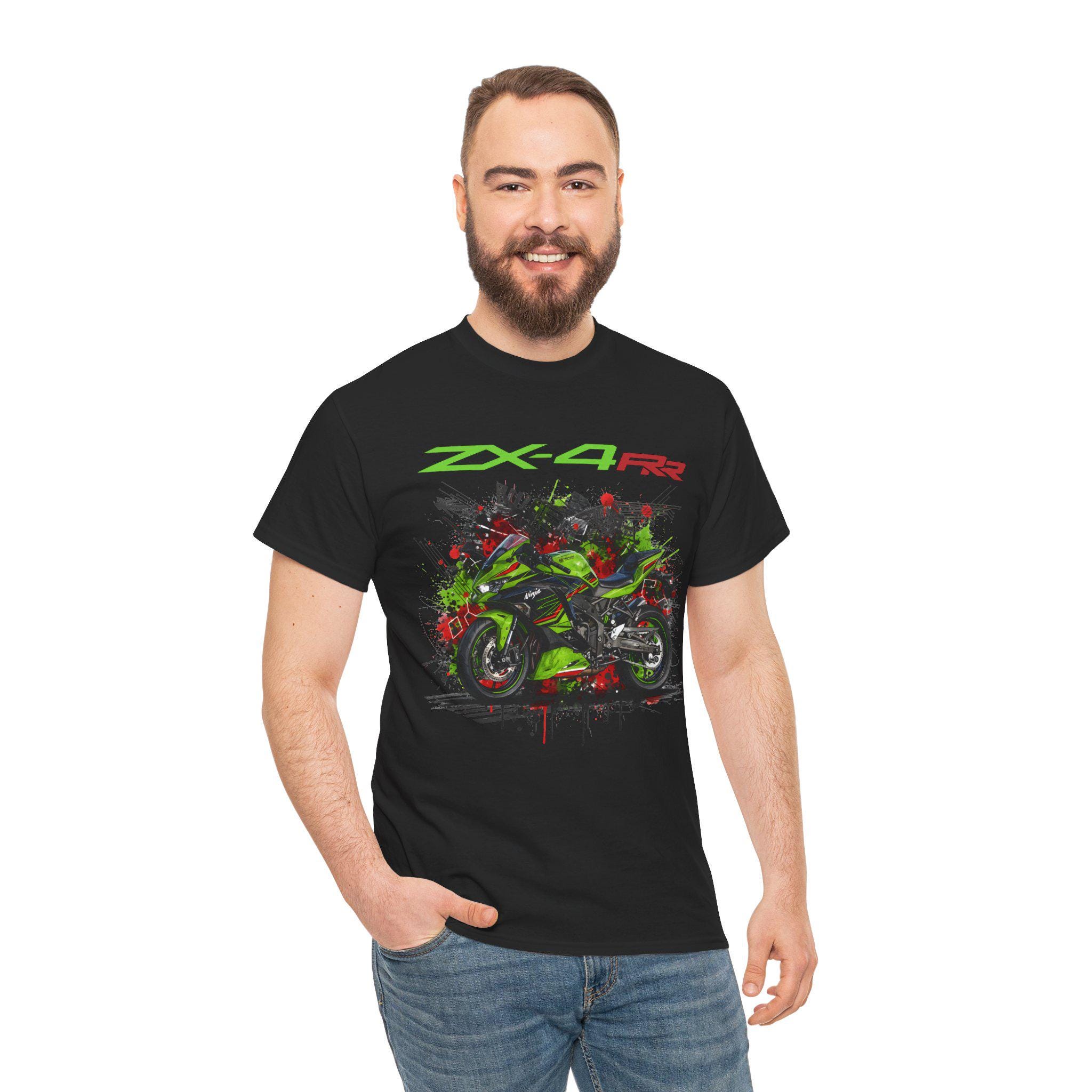 Ninja ZX4RR Tシャツ、400ccインライン4スクリーマーTシャツ、ZX 4