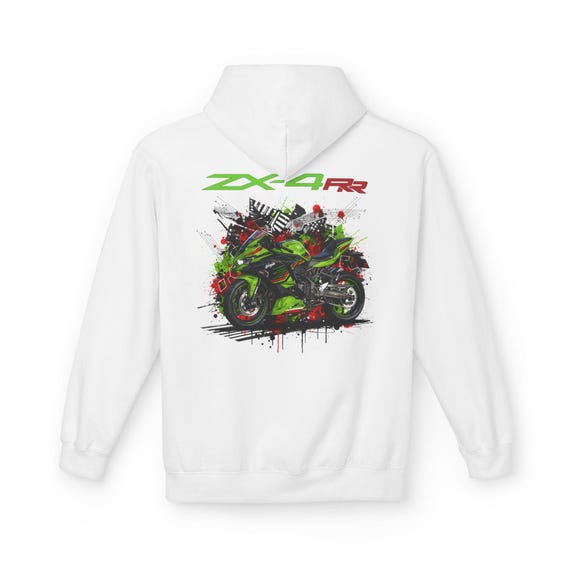 Ninja ZX4RR Hoodie, ZX 4 Screamer Gift, 400cc Inline Four Pullover
