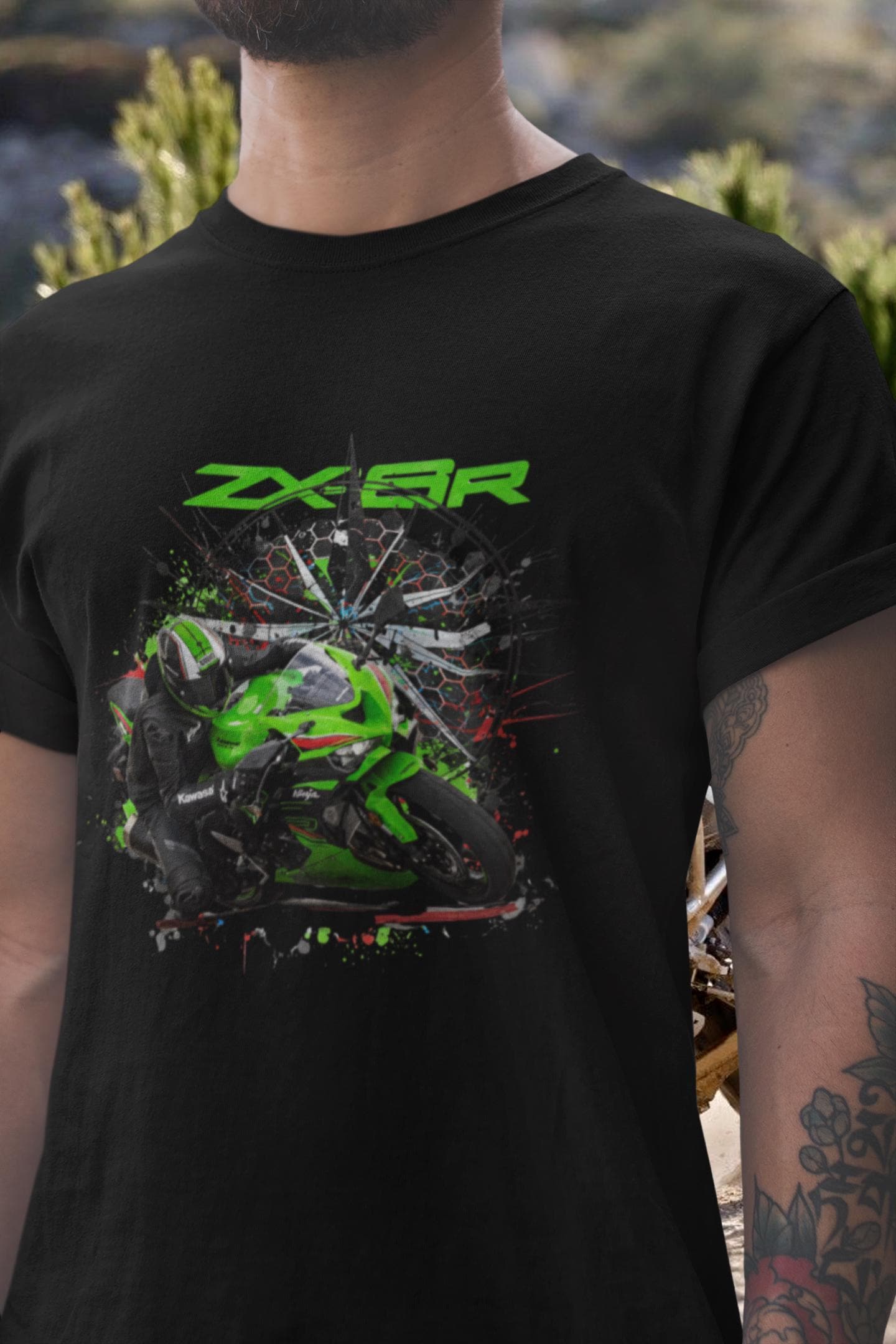トップス RS Ninja ZX6R T Shirt, Supersport 636 Tee, Sportbike Rider Gift