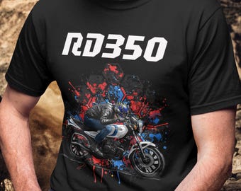 TS60 ヤマハ RZ350 YPVS T シャツ ゴロワーズ ブラック RD350 LC