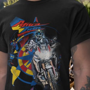 Camiseta Honda Africa Twin CRF1000L con mapa de aventura, camiseta de motociclista para motociclistas, camiseta de moto deportiva dual para fanáticos de Honda, regalo de moto de turismo para motociclistas.