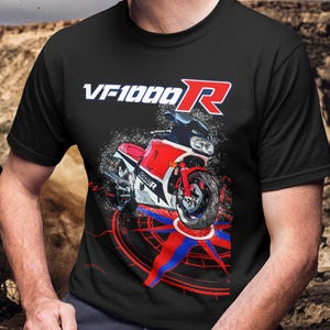 Honda VF1000R T Shirt Perfect Biker Gift For Classic Superbike Rider Fan Top For Honda Owners Husband Present
