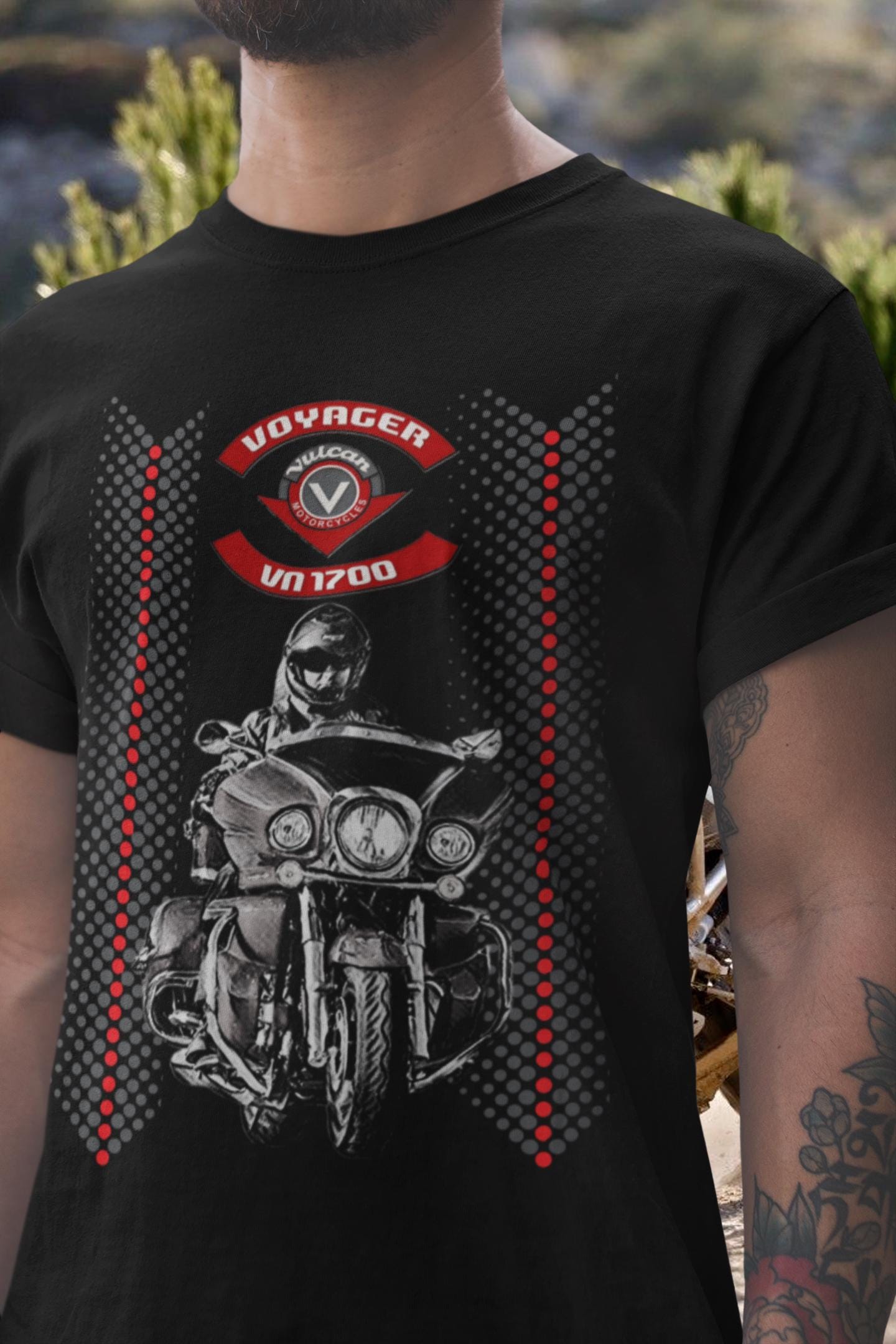 グラフィックシャツ バルカン ボイジャー Tシャツ 究極のツアラーバイクTシャツ バイカー