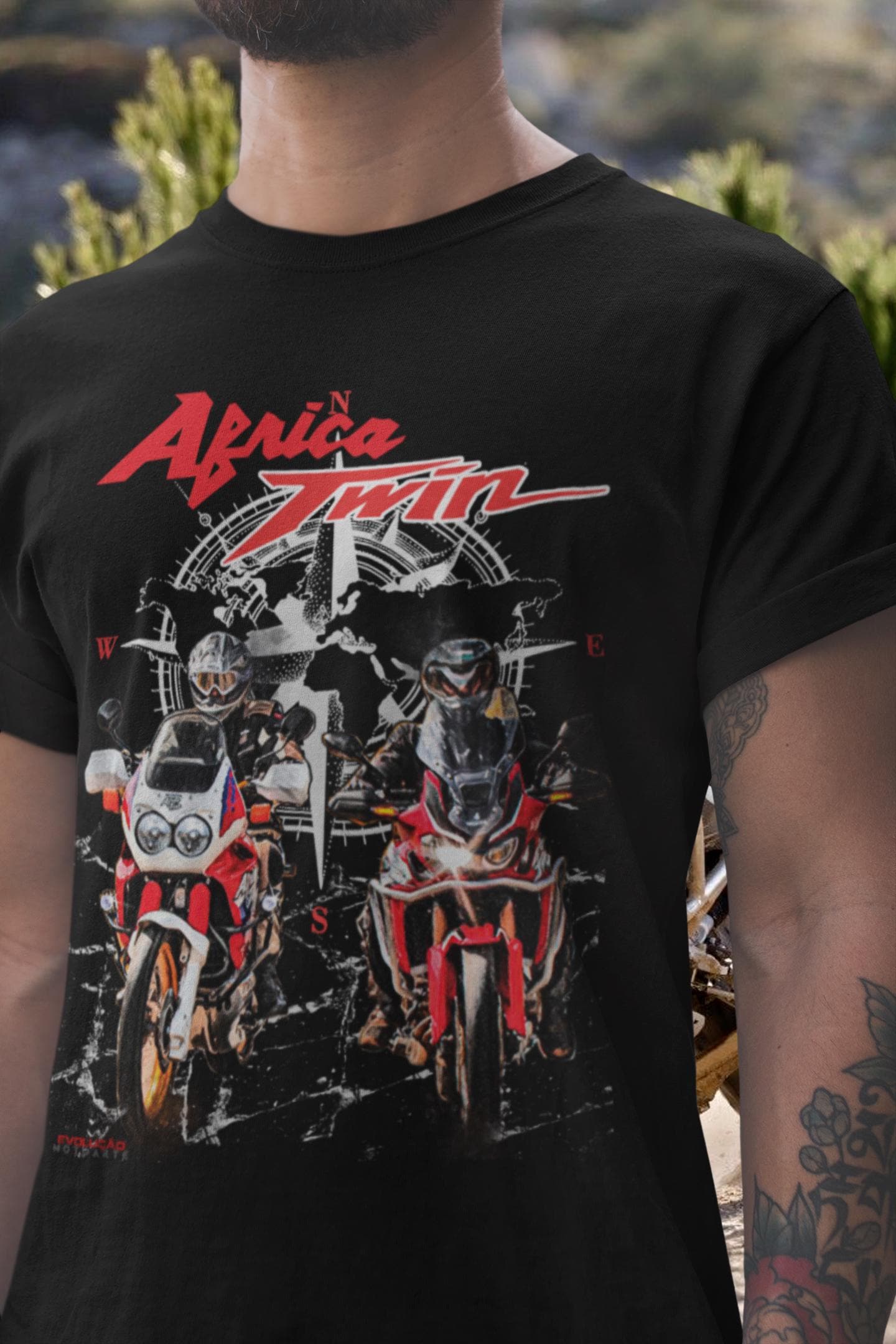 Africa Twin T Shirt Legacy Edition Motorcycle Tee XRV750 CRF1100L