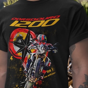 Aprilia Dorsoduro 1200 T Shirt Maxi Moto Motorcycle Tee The Ultimate Hooligan Bike Rider Graphic Top For Aprilia Fans V Twin Gift