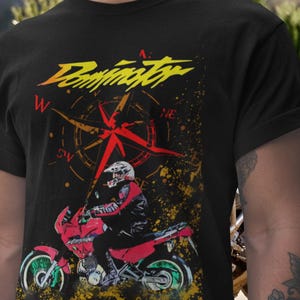 Nato Per Guidare Motocross Badass Guidare Moto Estate Magliette Venduto - Foto 12