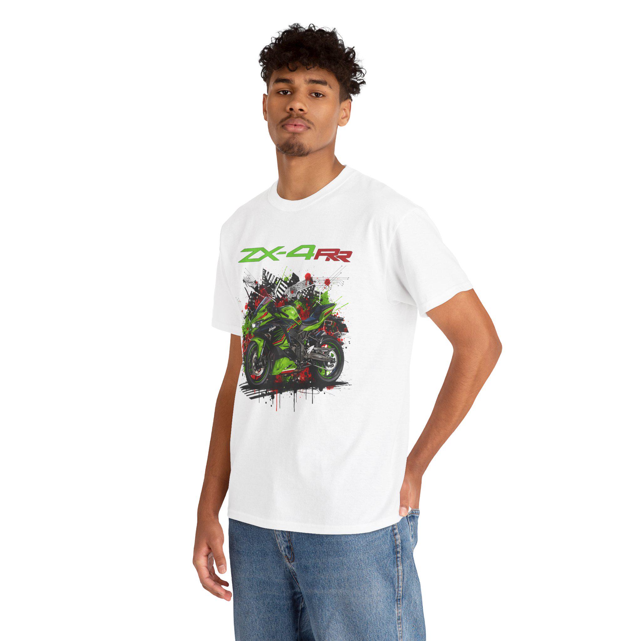 Ninja ZX4RR Tシャツ、400ccインライン4スクリーマーTシャツ、ZX 4