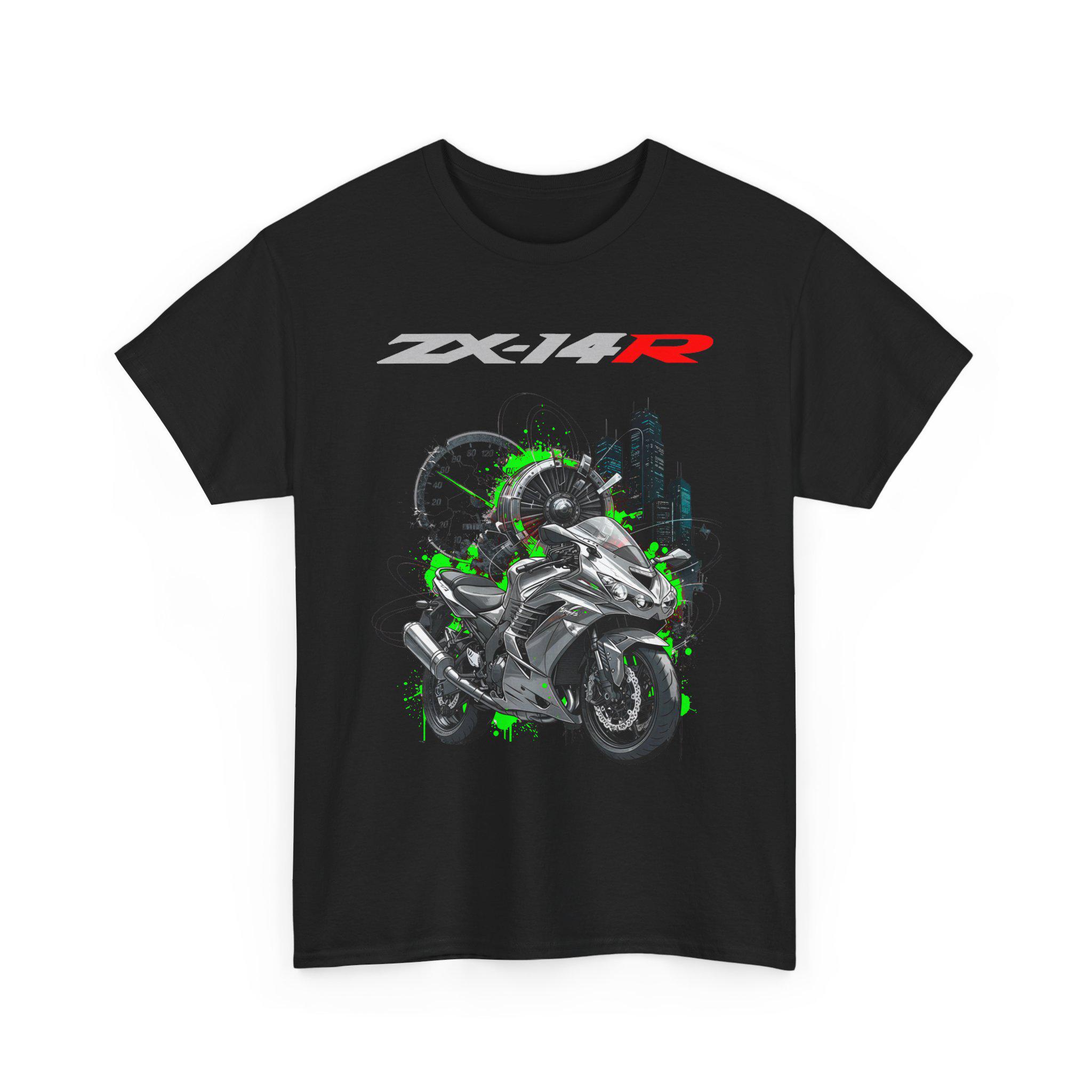 Ninja ZX-14R T Shirt the King of Speed Motorcycle Tee for Biker