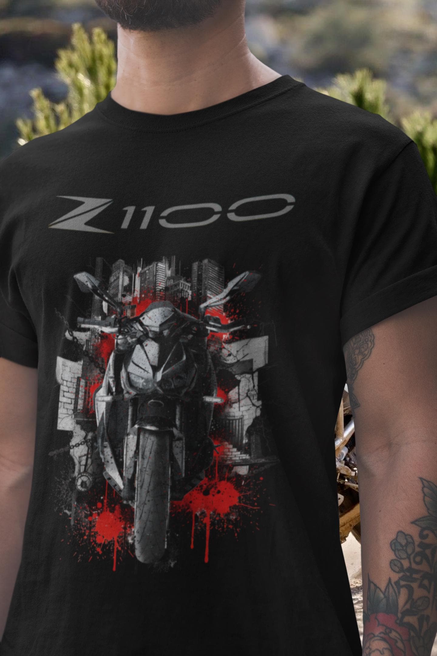 記念グッズ mecao Z1100 T Shirt, Sugomi Awakens Motorcycle Tee, for Biker Fans, the
