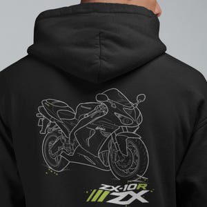 Kawasaki Zx 10 Hoodie - Etsy