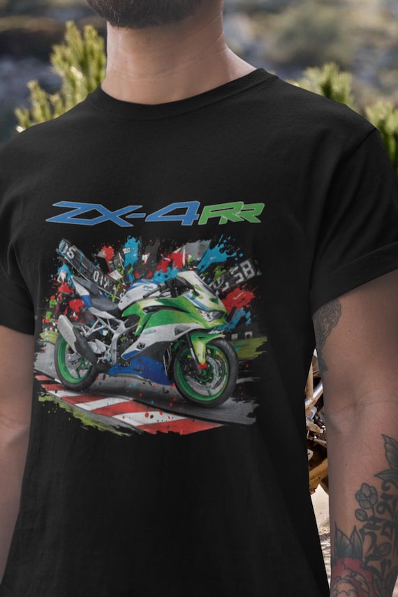 Ninja ZX4RR 40周年記念Tシャツ、ZXR750トリビュートTシャツ、レトロ