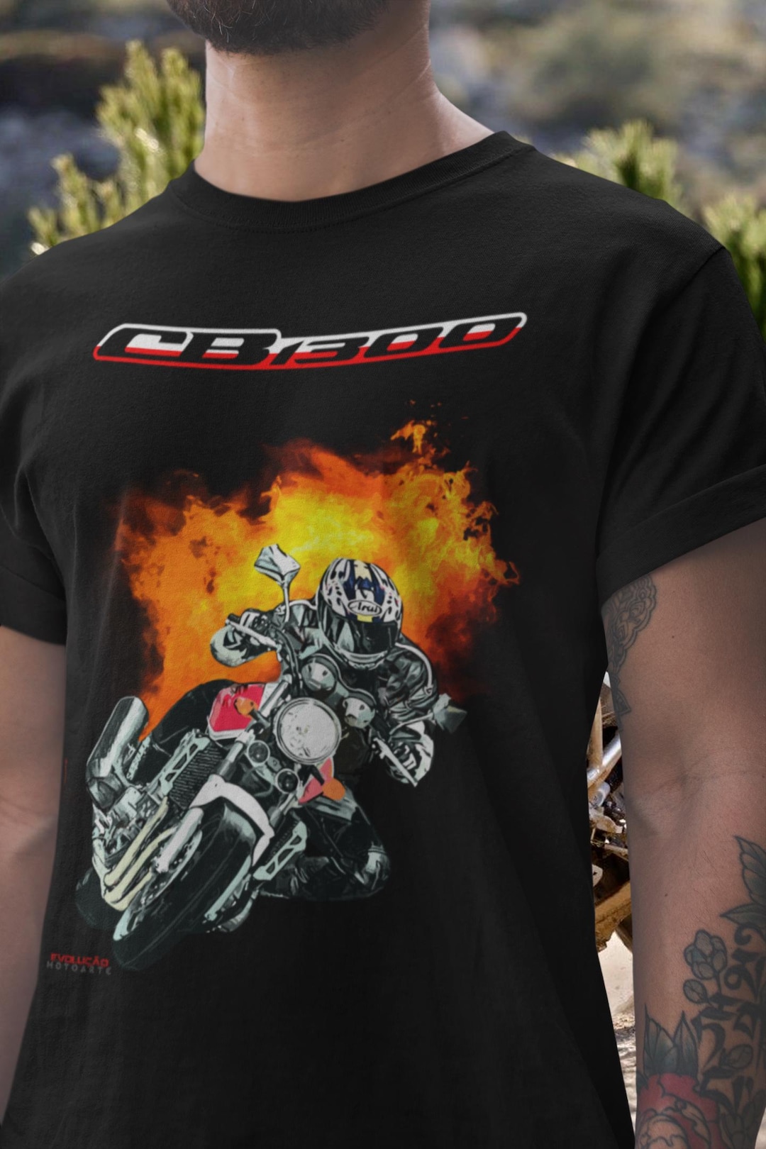 CB1300 スーパーフォー Tシャツ ビッグフォー モーターサイクルTシャツ 