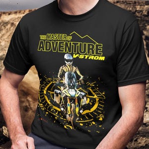 Suzuki V-Strom 1050 T Shirt Perfect Biker Gift For ADV Rider Fan Top For Suzuki Owners Husband Present Apparel Moto Vstrom 1050