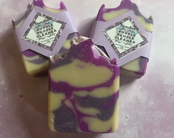 Purple people cleaner: lilac scented vegan soap