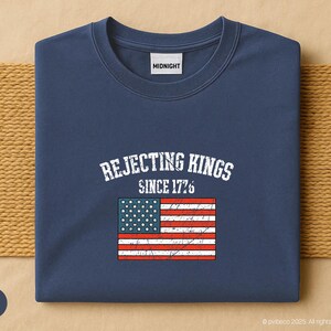 1776 No Kings 4th of July Shirt - Pro Democracy Resistance Gift Tee - We Are The People Shirt - Stars and Stripes Shirt - Comfort Colors Tee