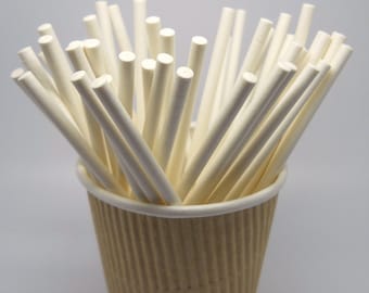 CANDY STICK - QTY 50 - 4 inches - Paper Stick - Treat Making - Party Supply - Cupcake Topper Supply - Wedding - Cake pops